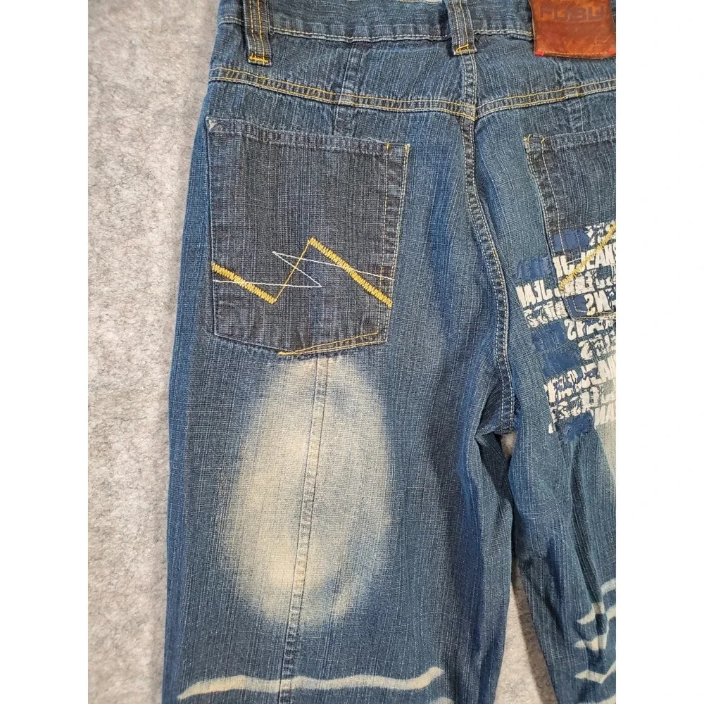 Vintage FUBU Jeans Mens Size 32x34 Blue Denim Skater Y2K Baggy Streetwear